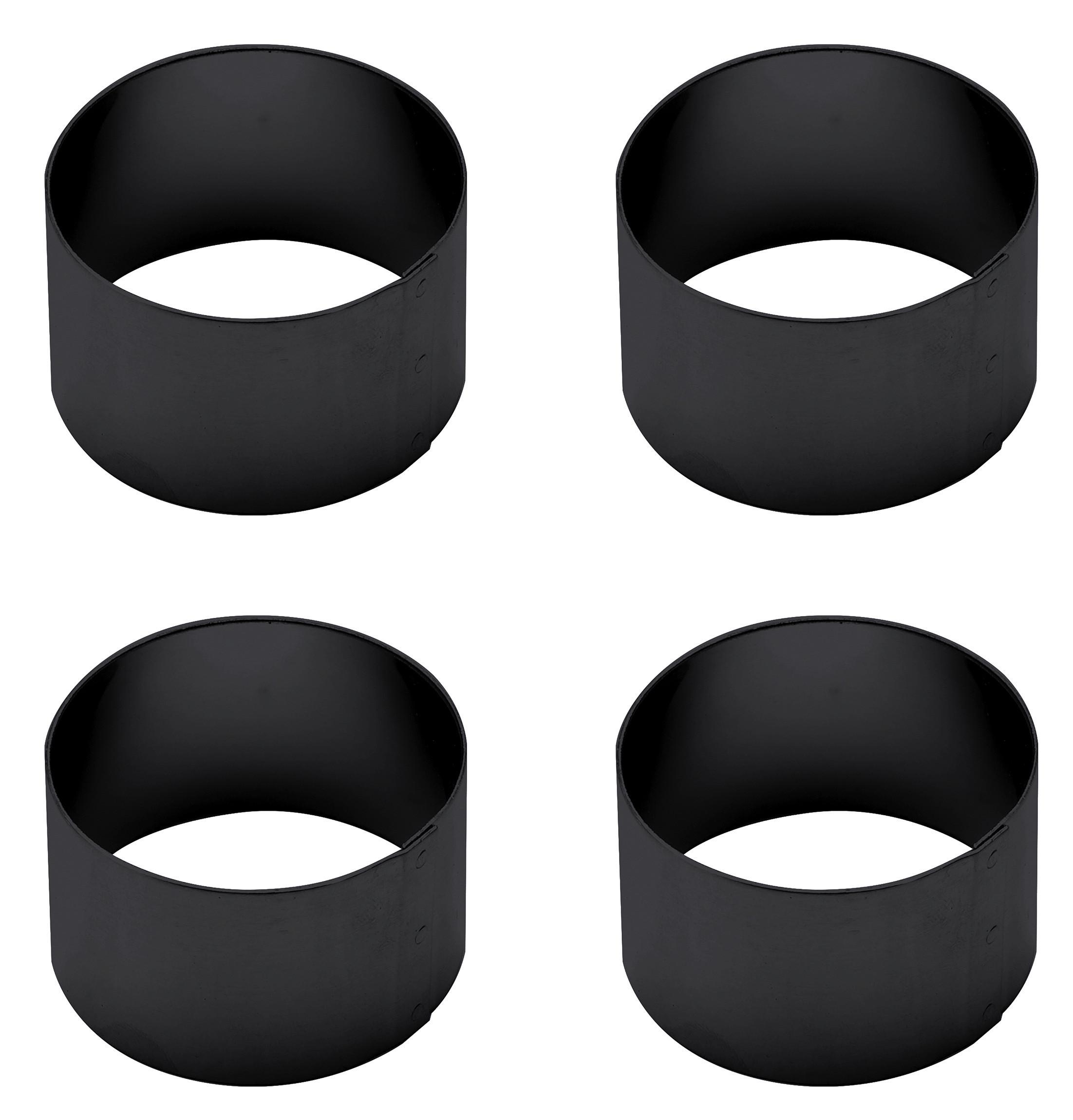 Set Obročkov Za Serviete Echtwerk, Črna, 4-Delni - črna, Basics, kovina (4/2,5cm) - Echtwerk