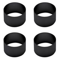 Set Obročkov Za Serviete Echtwerk, Črna, 4-Delni - črna, Basics, kovina (4/2,5cm) - Echtwerk
