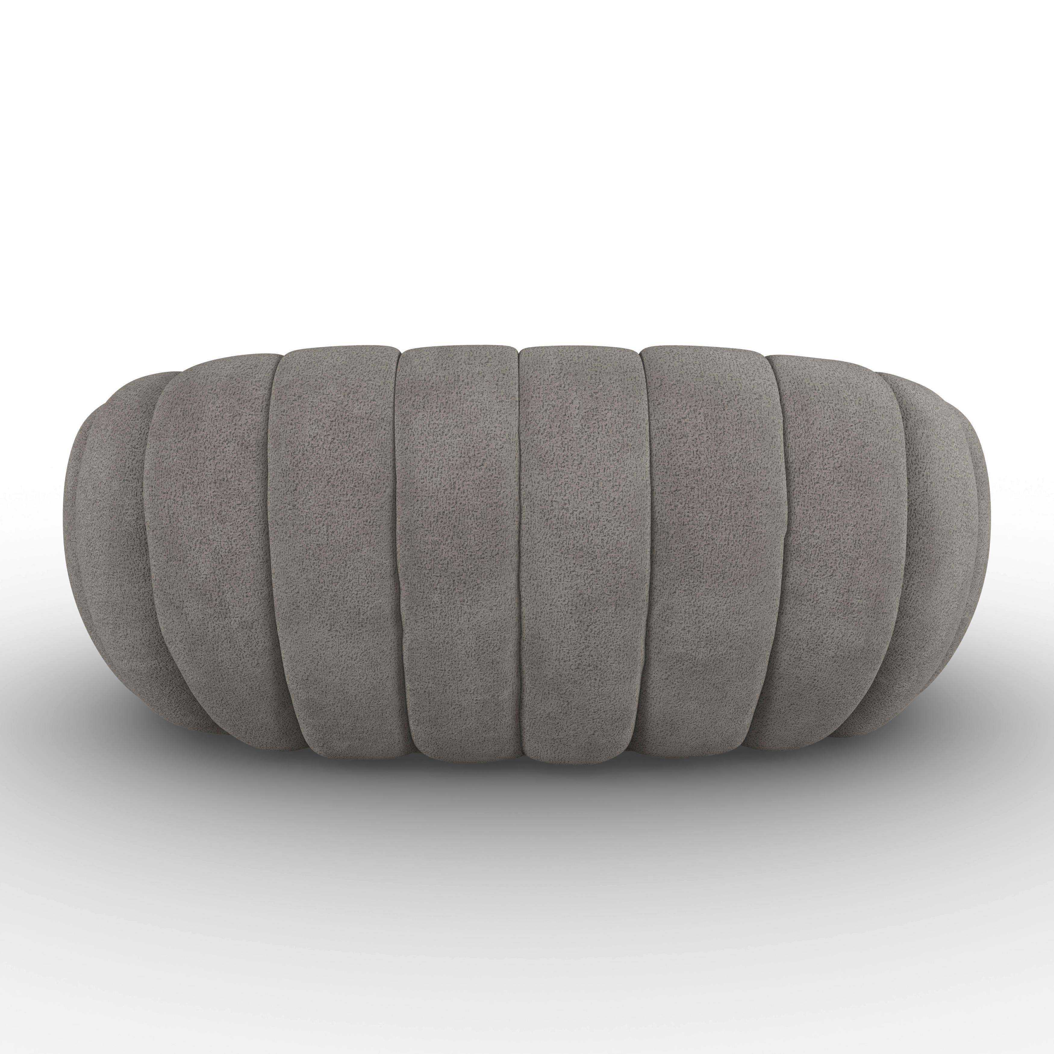 SOFFA LENA - mörkgrå/ljusbrun, Modern, trä/textil (148/62/92cm) - Bessagi Home