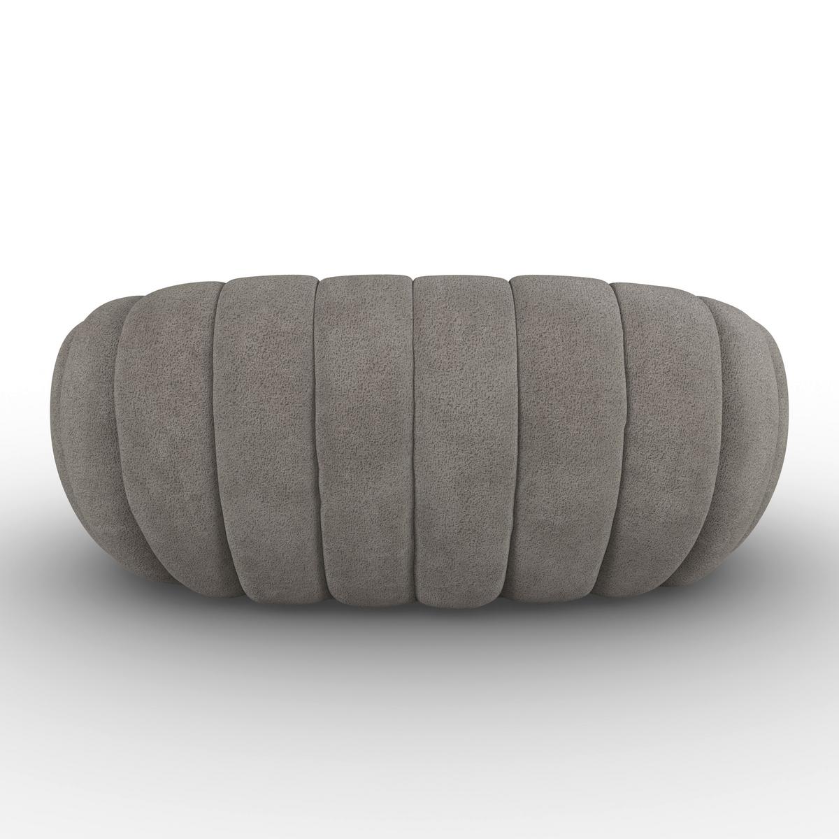 Sofa Lena Chenille Dunkelgrau - Hellbraun/Dunkelgrau, MODERN, Holz/Textil (150/62/92cm)