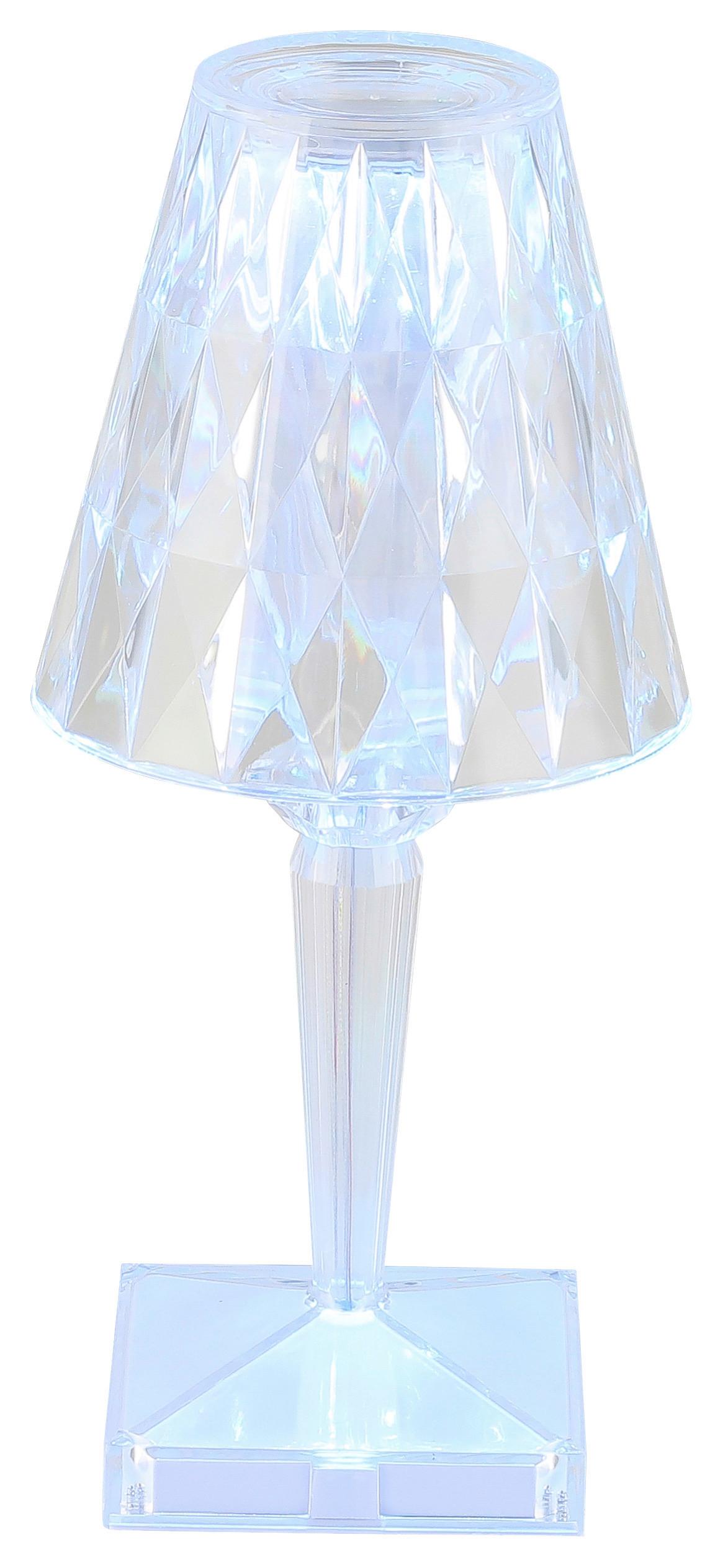 Veioză cu LED Tulio - transparent, plastic (12/26cm) - Modern Living