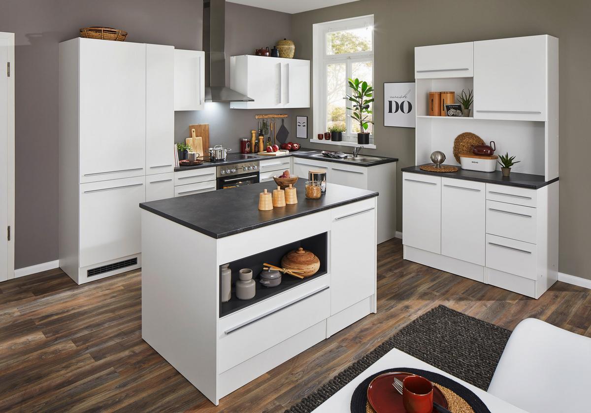 BUFET JAZZ BUFFET - biały wysoki połysk/kolor srebrny, Lifestyle, materiał drewnopochodny/tworzywo sztuczne (120/211/60cm) - MID.YOU