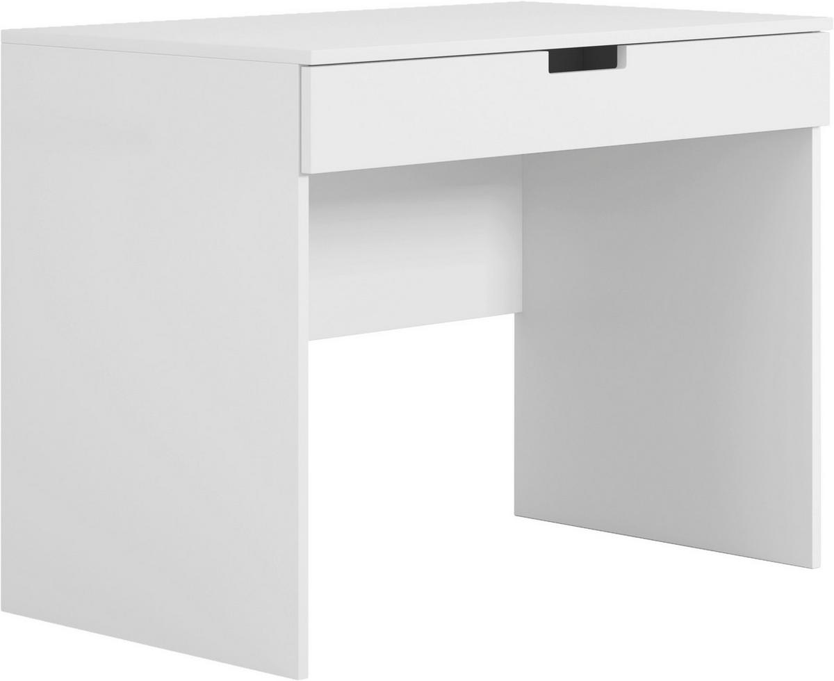 Mladinska Pisalna Miza Tom, Bela, 100x60cm - bela, Moderno, leseni material (100/60/75,5cm) - MID.YOU