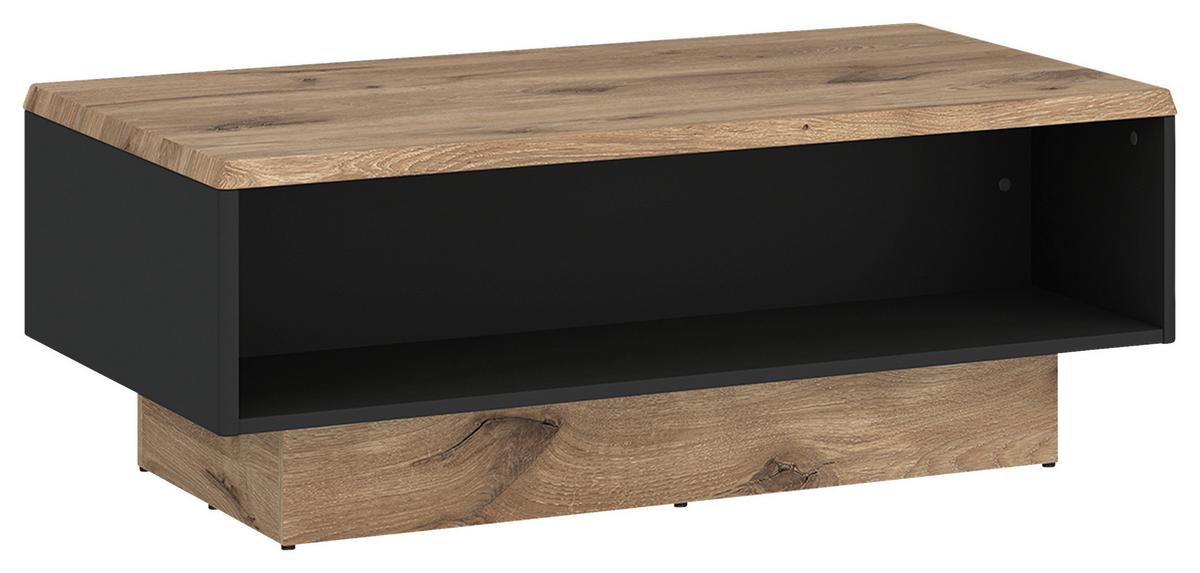 Măsuță de cafea PARDOO - culoare lemn stejar/antracit, Trend, material pe bază de lemn (110/42,5/70cm) - Modern Living