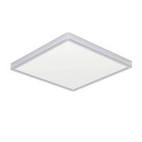 Deckenleuchte 901774_fueva 6-Z - Chromfarben/Weiss, Konventionell, Kunststoff/Metall (39/39/2.5cm) - Eglo