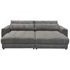 Bigsofa Barura Loveseat ca. 292x194 cm Anthrazit - Anthrazit/Schwarz, KONVENTIONELL, Holzwerkstoff/Kunststoff (292/90/194cm) - MID.YOU