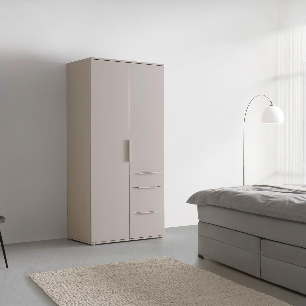 Drehtürenschrank Dune Kaschmir ca. 90x197x55cm - Kaschmir, MODERN, Holzwerkstoff/Metall (90/197/55cm) - Mömax