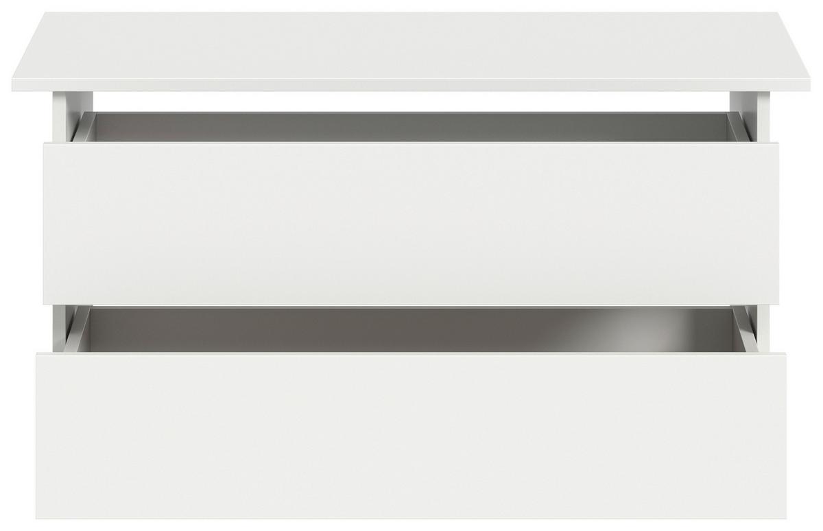 Notranji Predali Oakland, Bela - bela, Moderno, leseni material (97/47/48cm) - MID.YOU