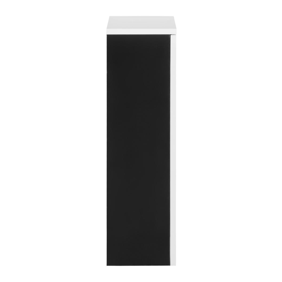 Oberschrank Wave II in Schwarz - Weiß, MODERN, Holzwerkstoff (40/70/20cm) - Mömax