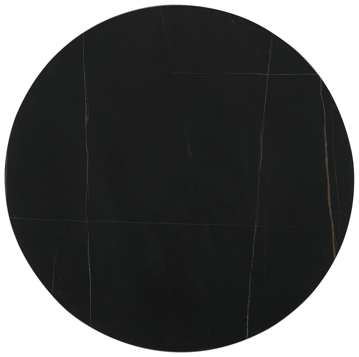 STOLIK KAWOWY RIJEKA - czarny, Design, metal/ceramika (80/80/37cm) - Livetastic
