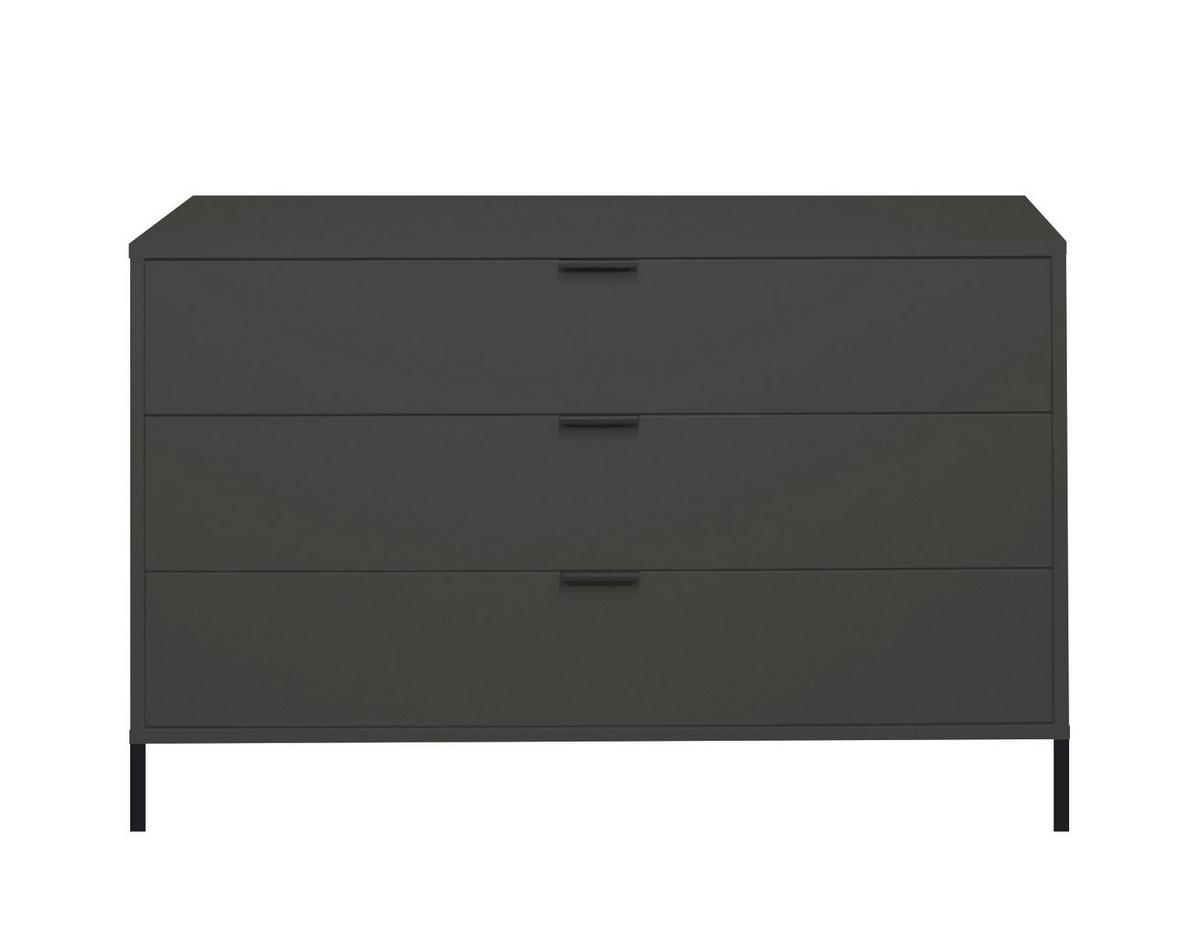 Kommode in Anthrazit - Anthrazit, MODERN (119/64/45cm) - Premium Living