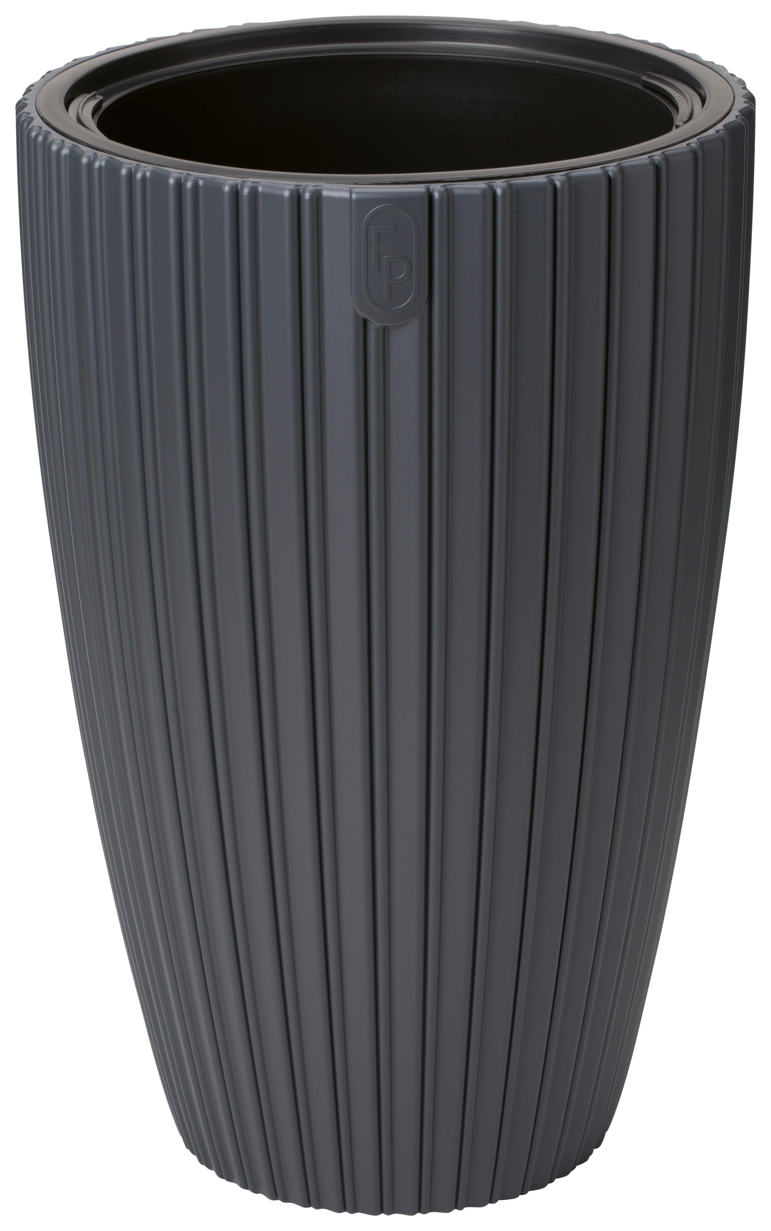 Übertopf Mira 30 Anthrazit - Anthrazit, KONVENTIONELL, Kunststoff (29,0/48,0cm) - Mömax