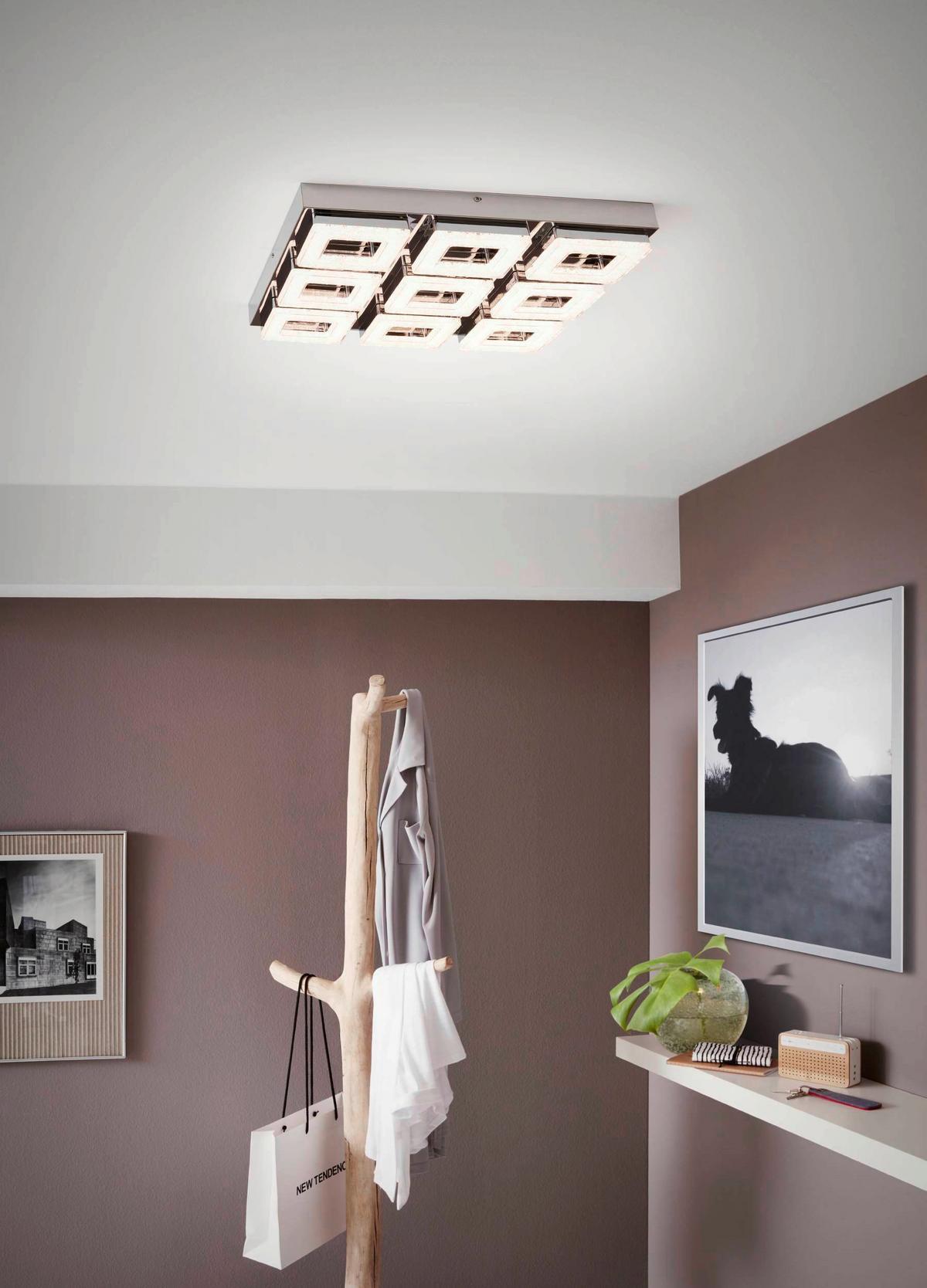 Led-deckenleuchte 95658 Fradelo - Design, Glas/Metall (44/44/7cm) - Eglo