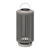 LAMPE SOLAIRE MADONNA - gris clair/blanc, MODERN, métal/textile (22/54/22cm) - Bessagi Garden