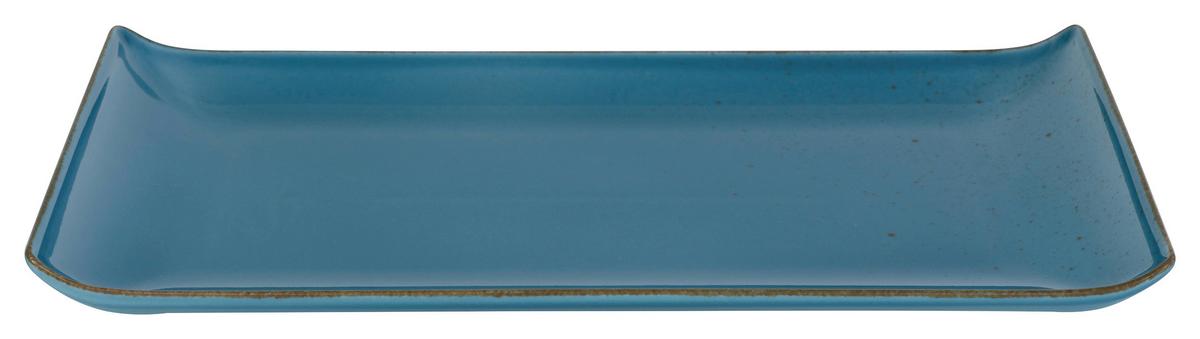 Kínálótál Capri - kék, Modern, kerámia (32/16,5/2cm) - Premium Living