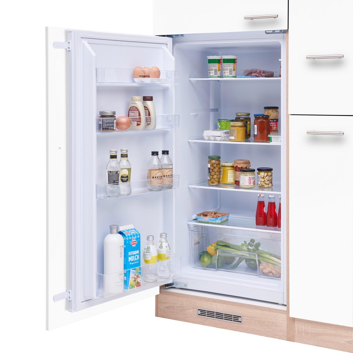 Küchenblock Economy Weiß/Eiche B: ca. 310 cm - Eichefarben/Weiß, Basics, Holzwerkstoff (310cm) - Respekta