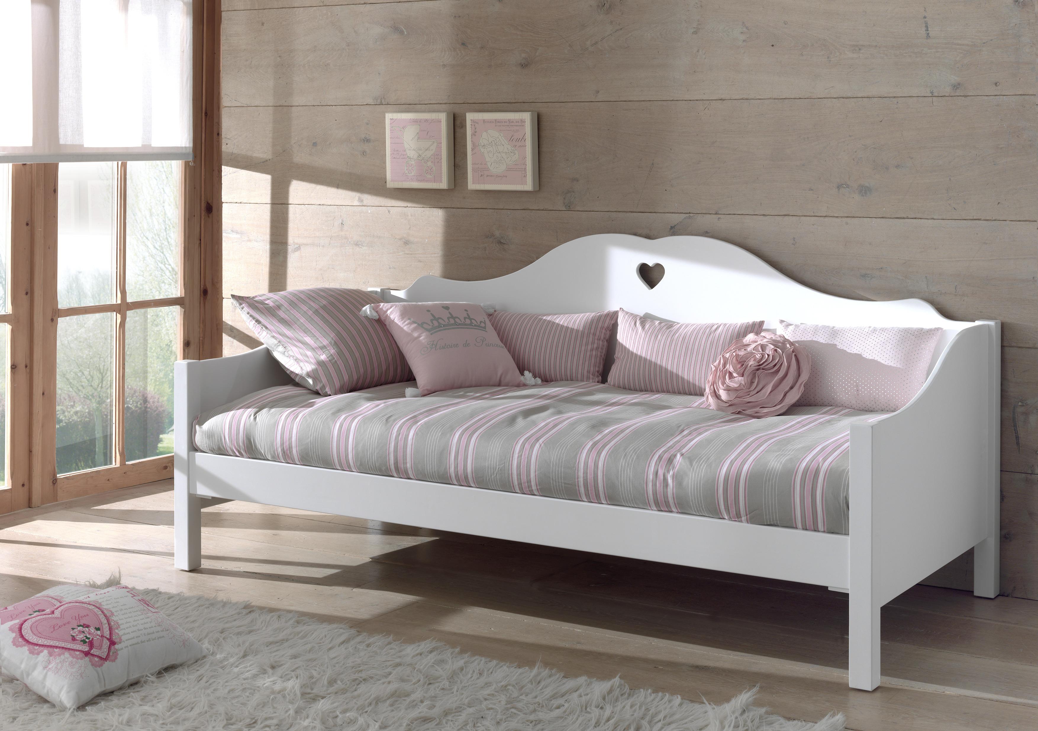 Kojenbett 90x200 Amori, Weiß - Weiß, KONVENTIONELL, Holzwerkstoff (90/200cm) - MID.YOU