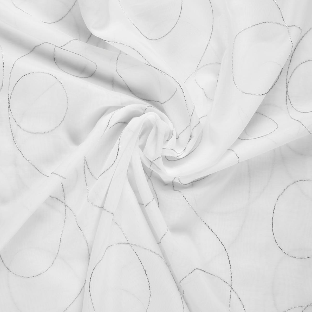 Gotova Zavjesa Marion - bijela/antracit, Moderno, tekstil (140/145cm) - Mömax