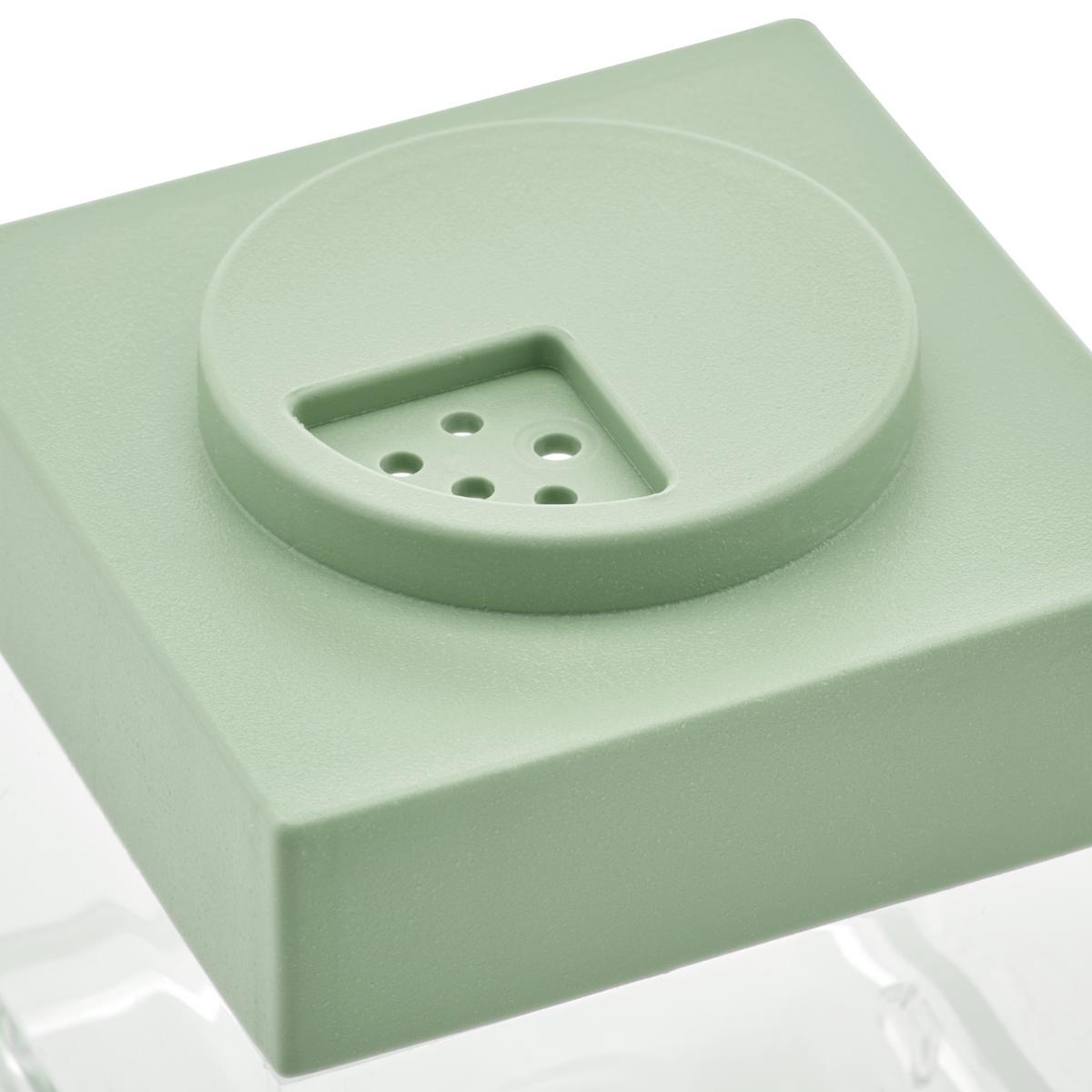 Vorratsdose Adorno in Transparent/Grün ca. 100ml - Salbeigrün/Transparent, Kunststoff (5/5/5,5cm)