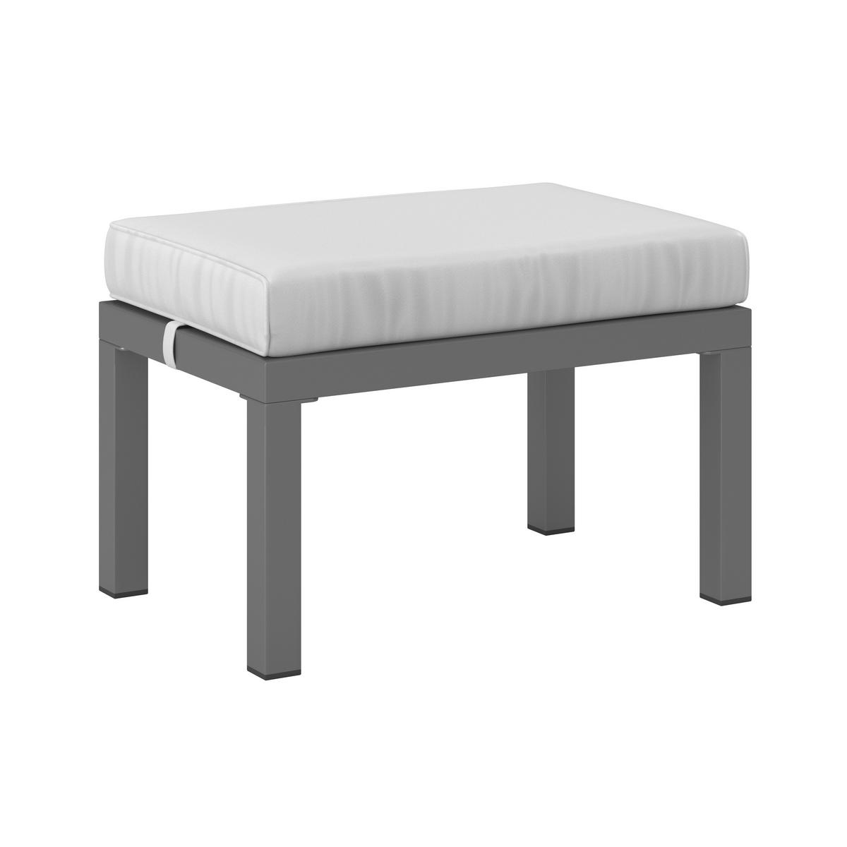 DiningLoungeset Pergolina Weiß Metall/Outdoorstoff +Abdeckung - Schwarz/Weiß, MODERN, Kunststoff/Textil (194/245cm) - Bessagi Garden