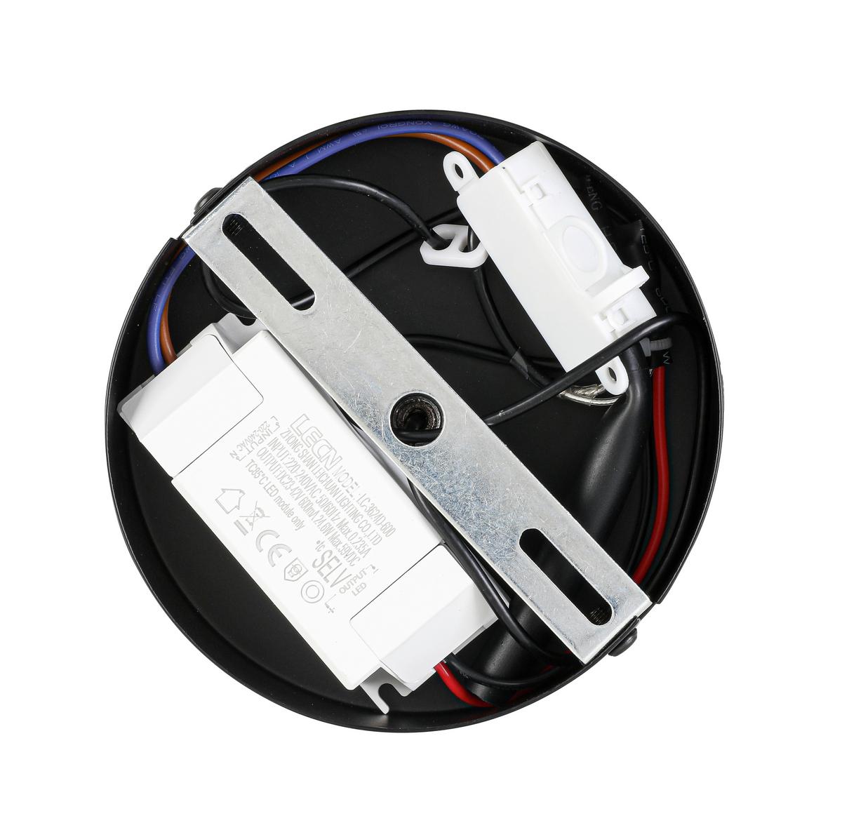 LED-Hängeleuchte Kalti Schwarz max. 24 Watt - Schwarz, MODERN, Kunststoff/Metall (40/145cm) - Mömax