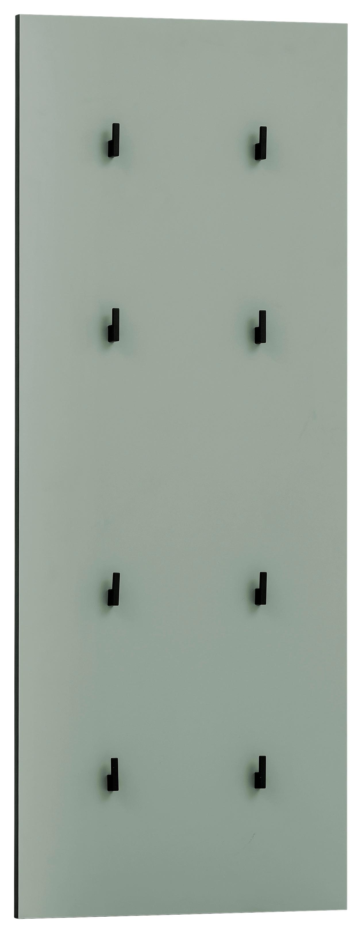Garderobni Panel Alexa, Zelena - zelena, Design, leseni material (49/109/2,6cm) - MID.YOU