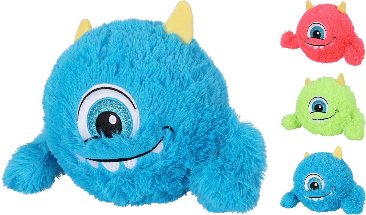 Felfújható Játék Monster - sárga/pink, textil (23cm)