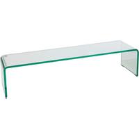 Tv-rátét Átlátszó Üveg Hagen - átlátszó, Modern, Üveg (90/20/25cm)