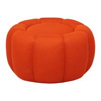 Hocker Flower in Meshstoff Orange - Orange, LIFESTYLE, Holz/Holzwerkstoff (58/58/31cm) - Mömax
