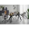 STOL MED ARMSTÖD LUCIA - grå/svart, Lifestyle, metall/textil (62/90/64cm) - Premium Living