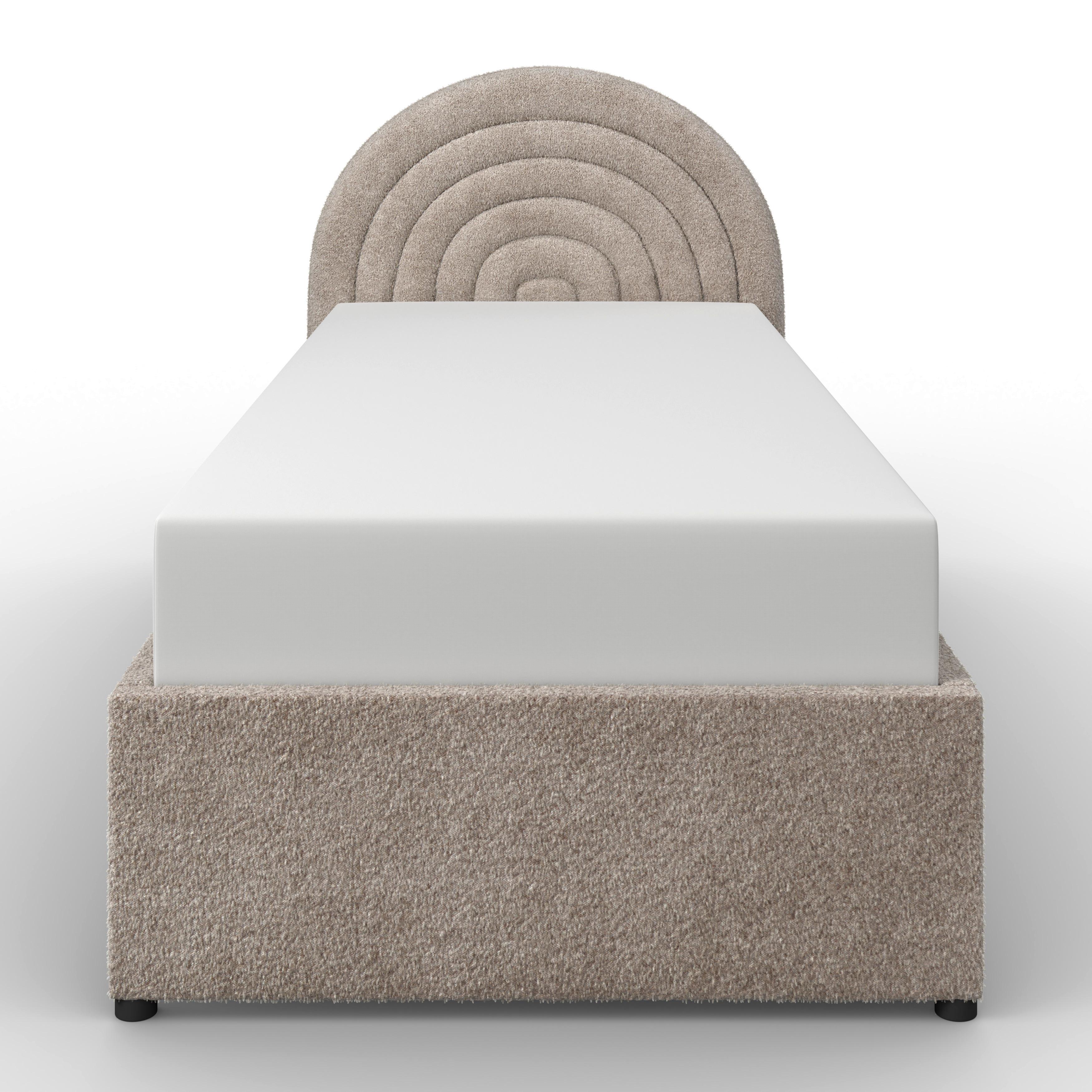 BARN-/JUNIORSÄNG NINA - taupe, Modern, metall/trä (90/200cm) - Bessagi Kids