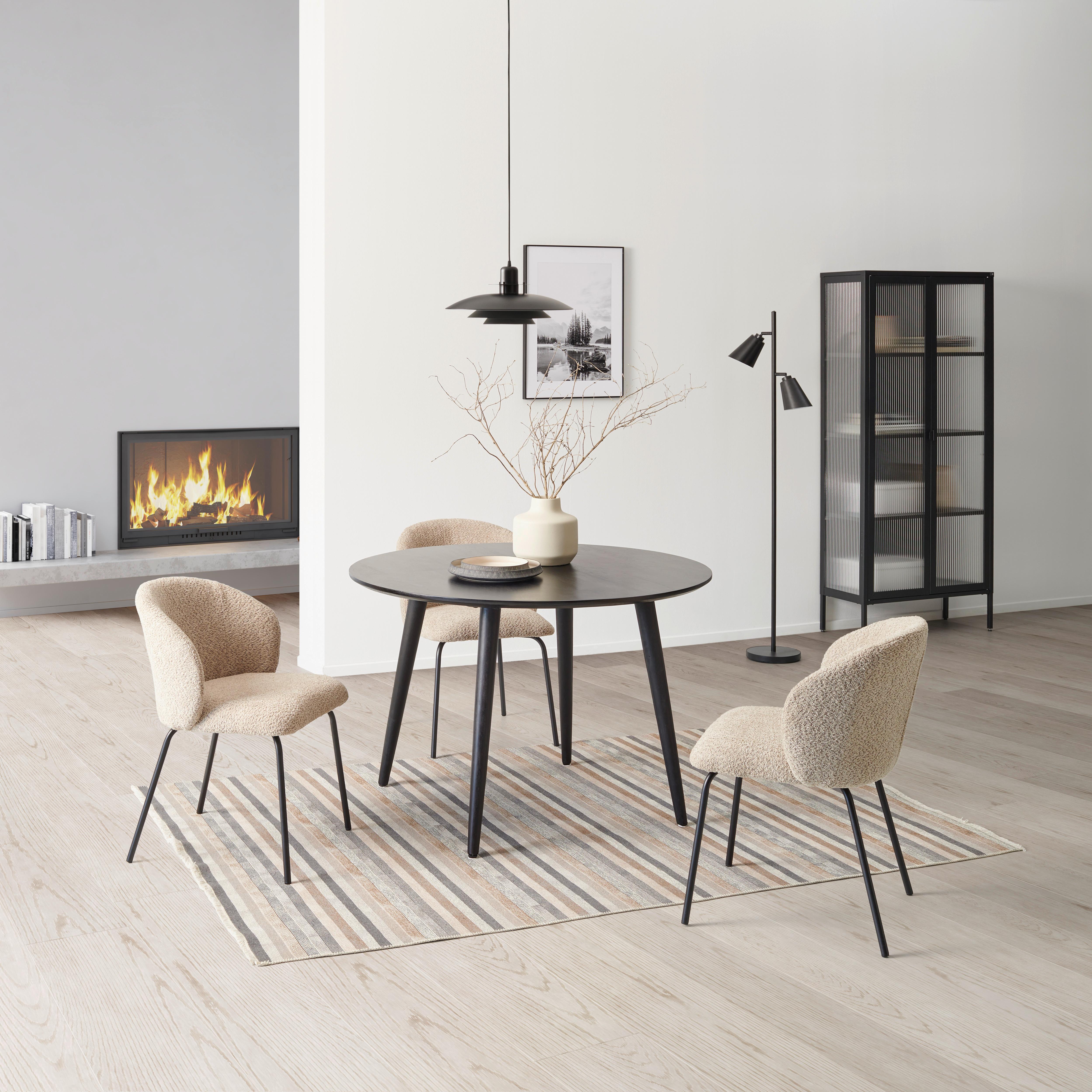 STÓŁ DO JADALNI PARIS - czarny, Modern, drewno (115/115/76cm) - MID.YOU