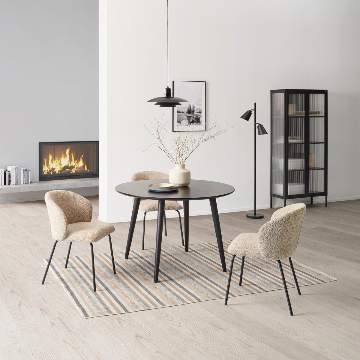 STÓŁ DO JADALNI PARIS - czarny, Modern, drewno (115/115/76cm) - MID.YOU