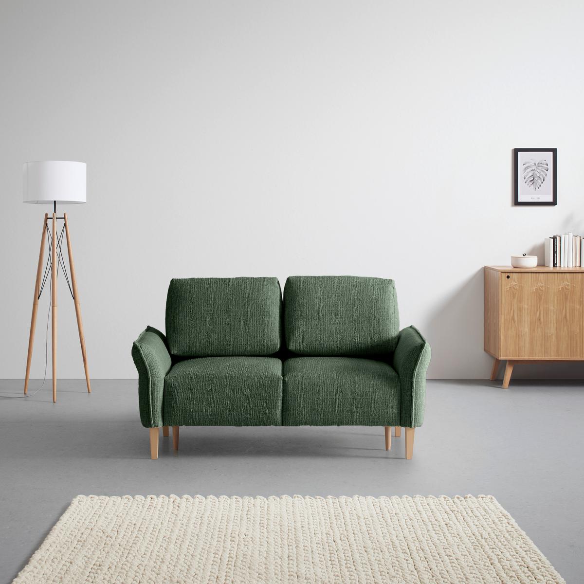 CANAPEA CU 2 LOCURI CUSTOM - verde închis/crem, Modern, textil (150/85/92cm) - Mömax