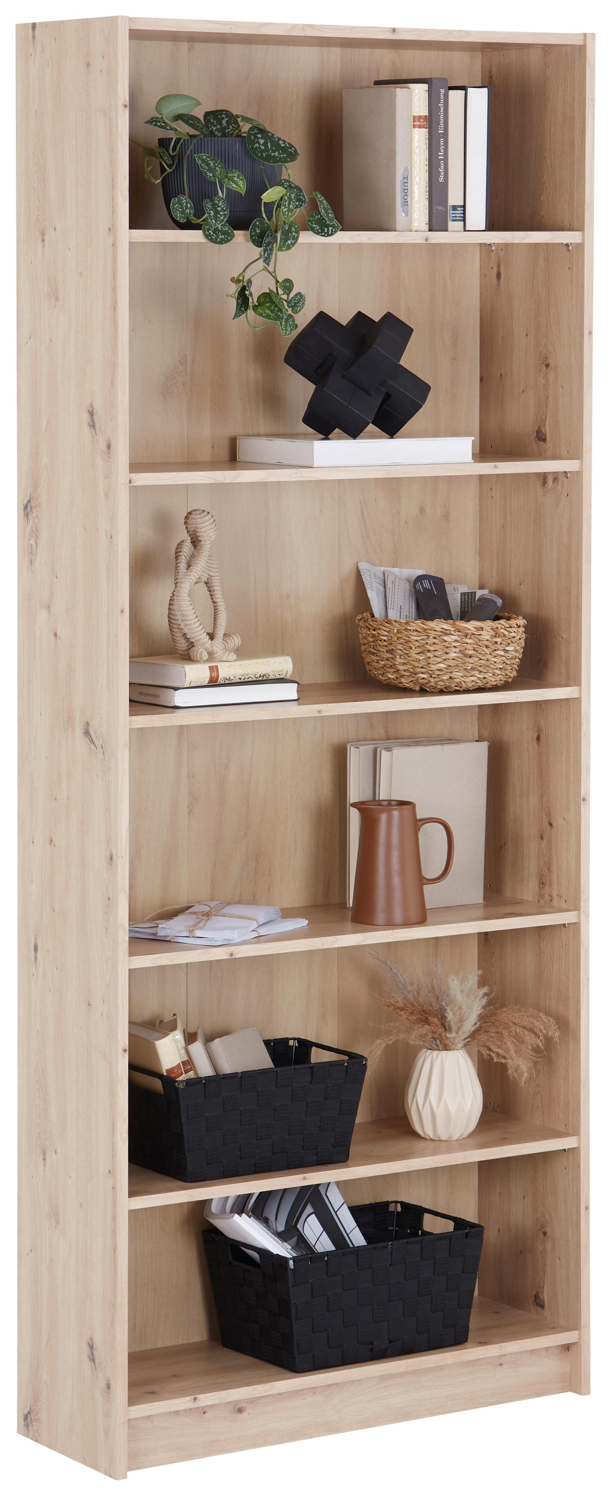 Etajeră Dali - stejar Artisan, Modern, material pe bază de lemn (80/202/28cm) - Modern Living