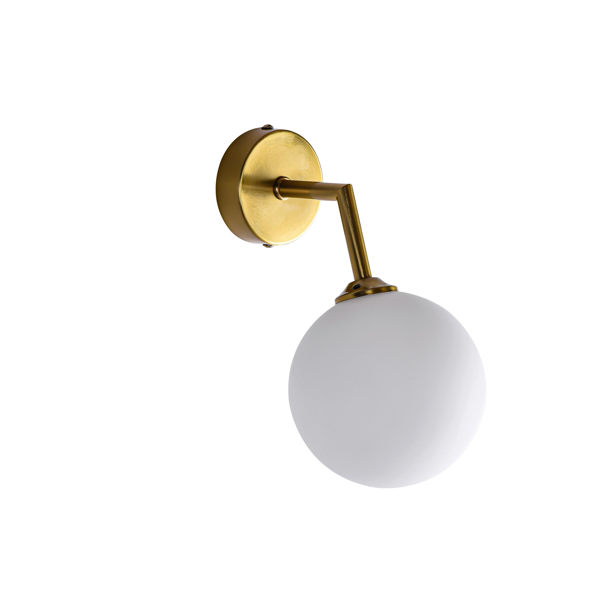 Wandleuchte Lp-002/1w Dorado - Goldfarben, Konventionell, Glas (21.5/12/18cm)