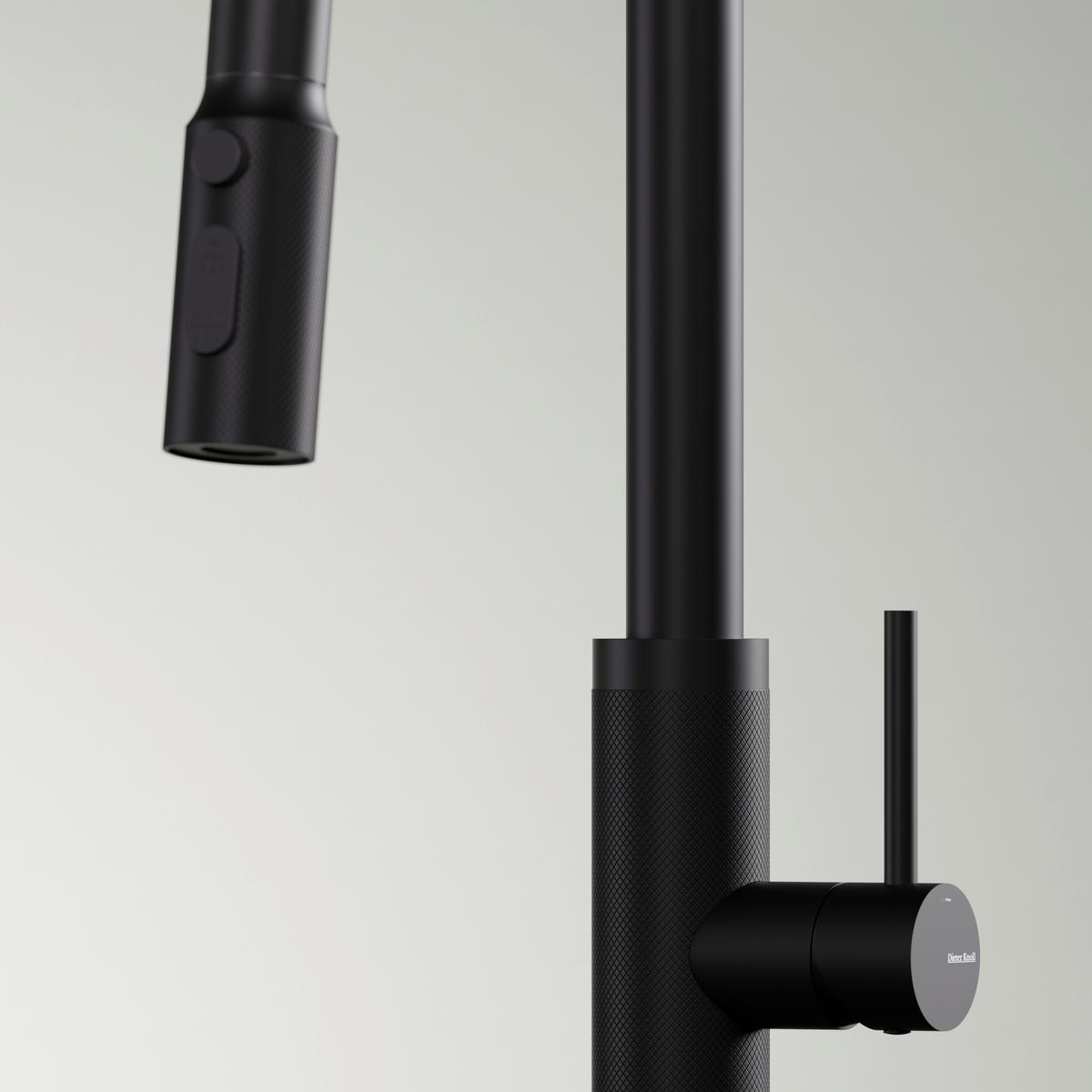 Küchenarmatur 100 1495 S Schwarz - Schwarz, Design, Metall (4,3/45,4/23cm) - Dieter Knoll