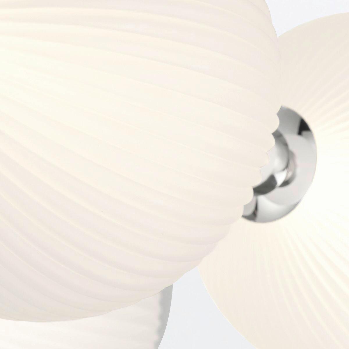 LED Falilámpa Qn-Palmas-2w-Pn - krómszínű, Konventionell, üveg/fém (15,1/39/20,3cm) - Elstead Lighting