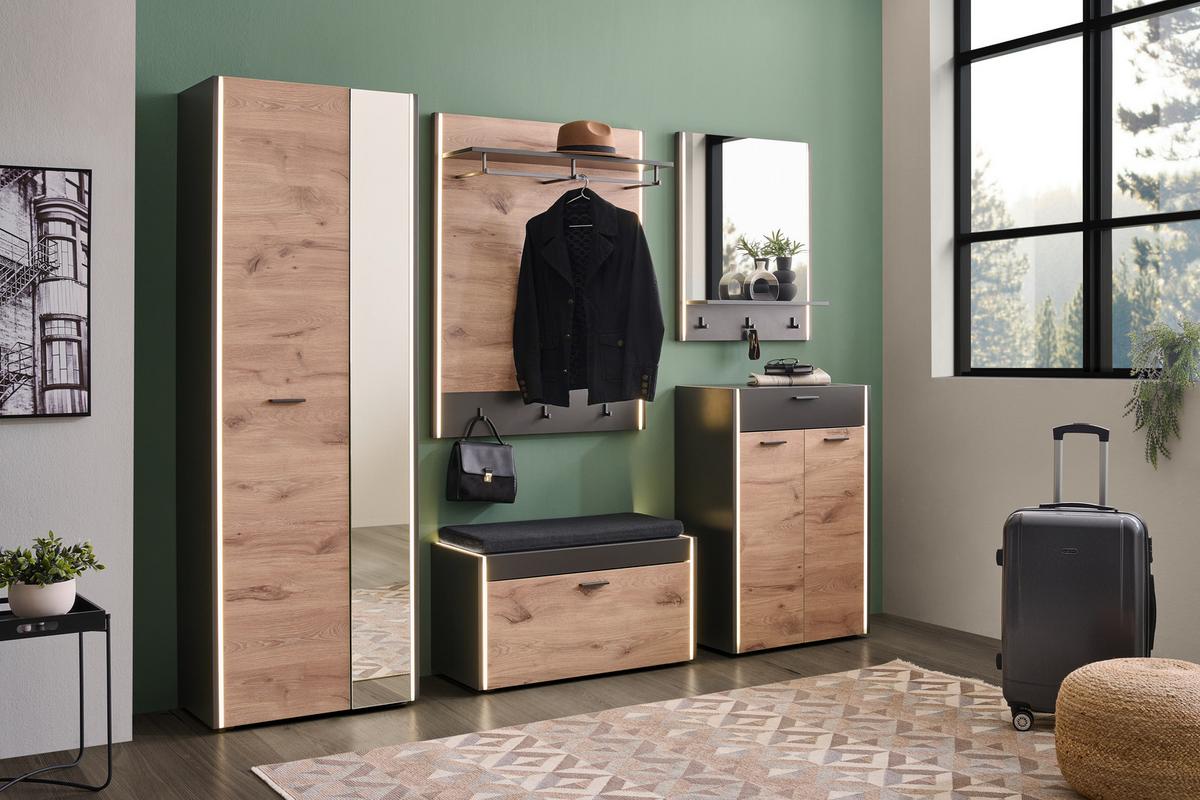 Sedežna Blazina Light Up, Siva - siva, Design, tekstil (80/5/33cm)