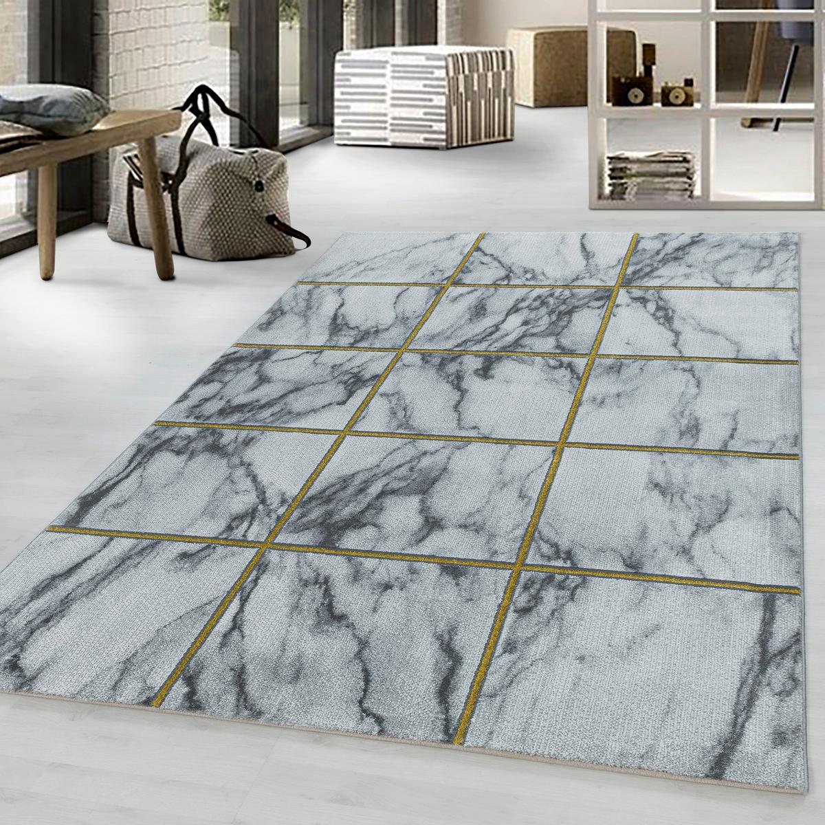Webteppich Naxos Goldfarben ca. 140x200cm - Goldfarben, Design, Textil (140/200cm) - Novel