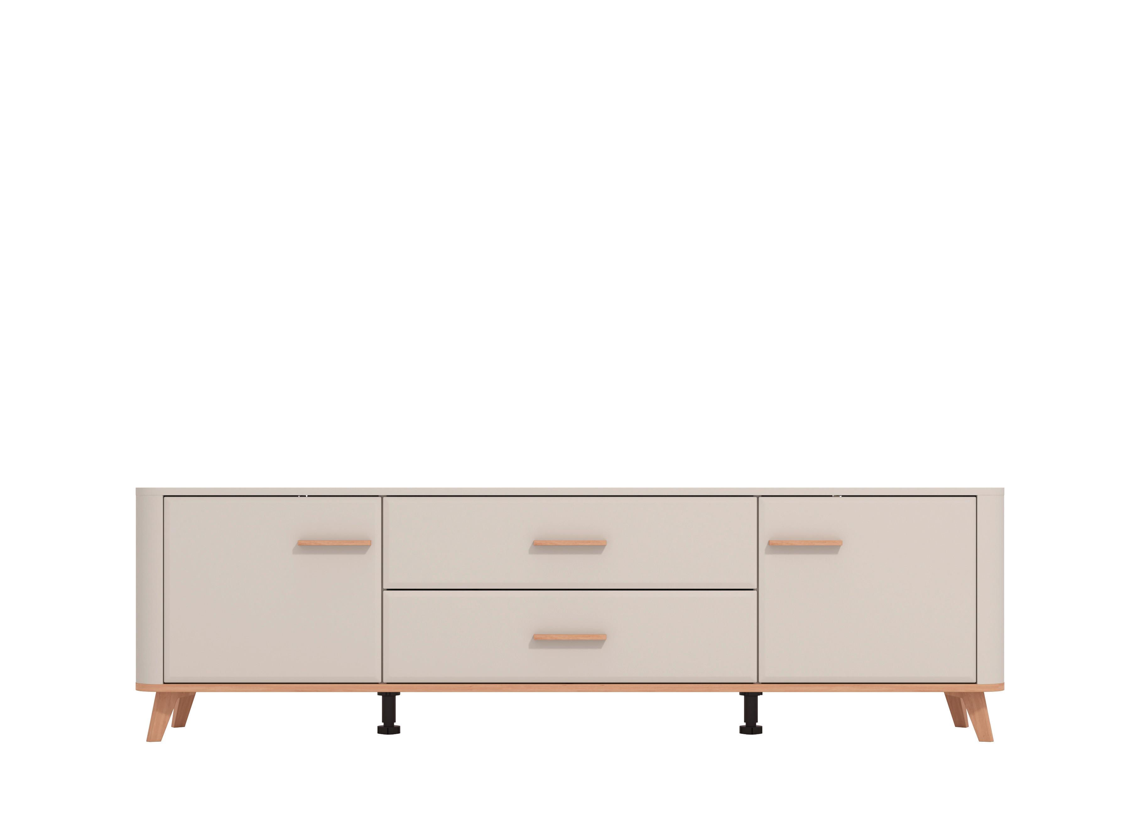 Tv-elem Darwen - kasmír/tölgyfa, Modern, faalapú anyag (179,5/52/40cm)