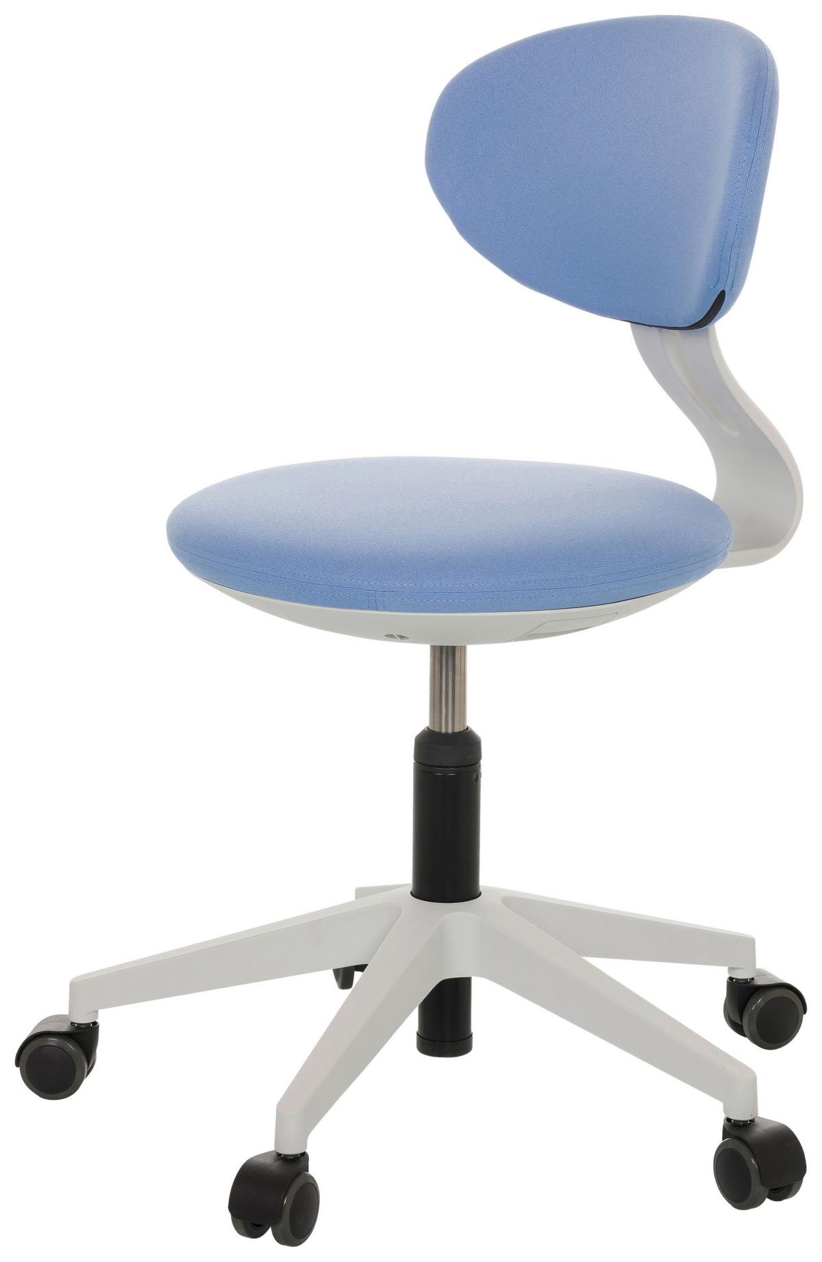 Jugenddrehstuhl Minimovo ca.42x66-87x52cm Blau - Blau/Grau, Basics, Kunststoff/Textil (42/66-87/52cm) - MID.YOU