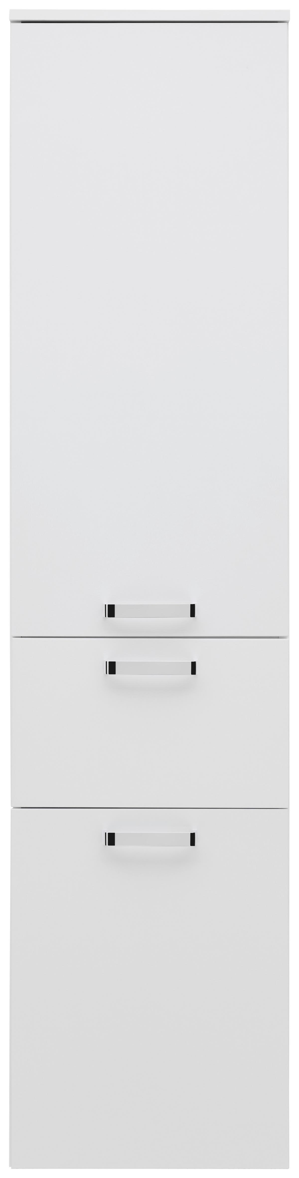 Visoki Element Fresh - bijela/boje kroma, Konvencionalno, drvni materijal/metal (40/168,5/38,5cm) - Modern Living