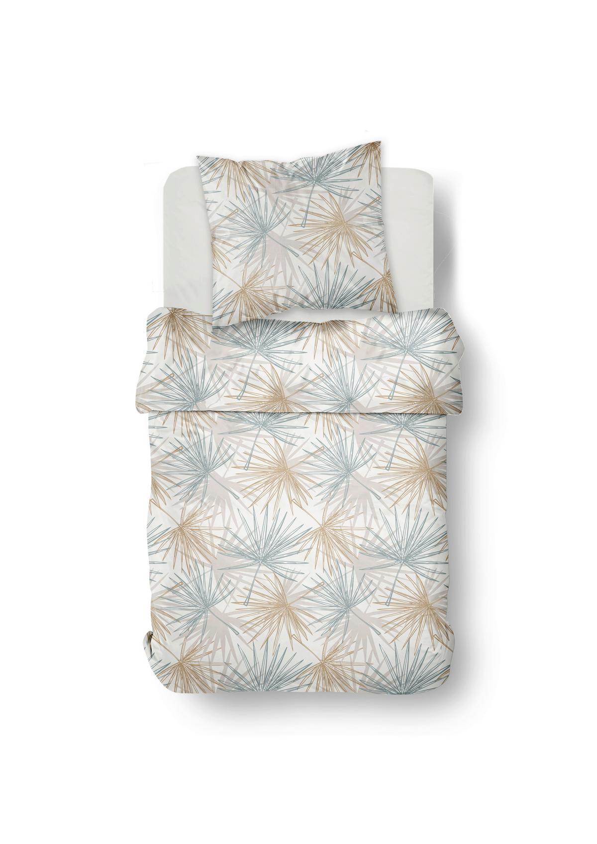 Lenjerie de pat Ranforce cca. 140x200/50x70 cm - maro deschis, Modern, textil (140/200cm)