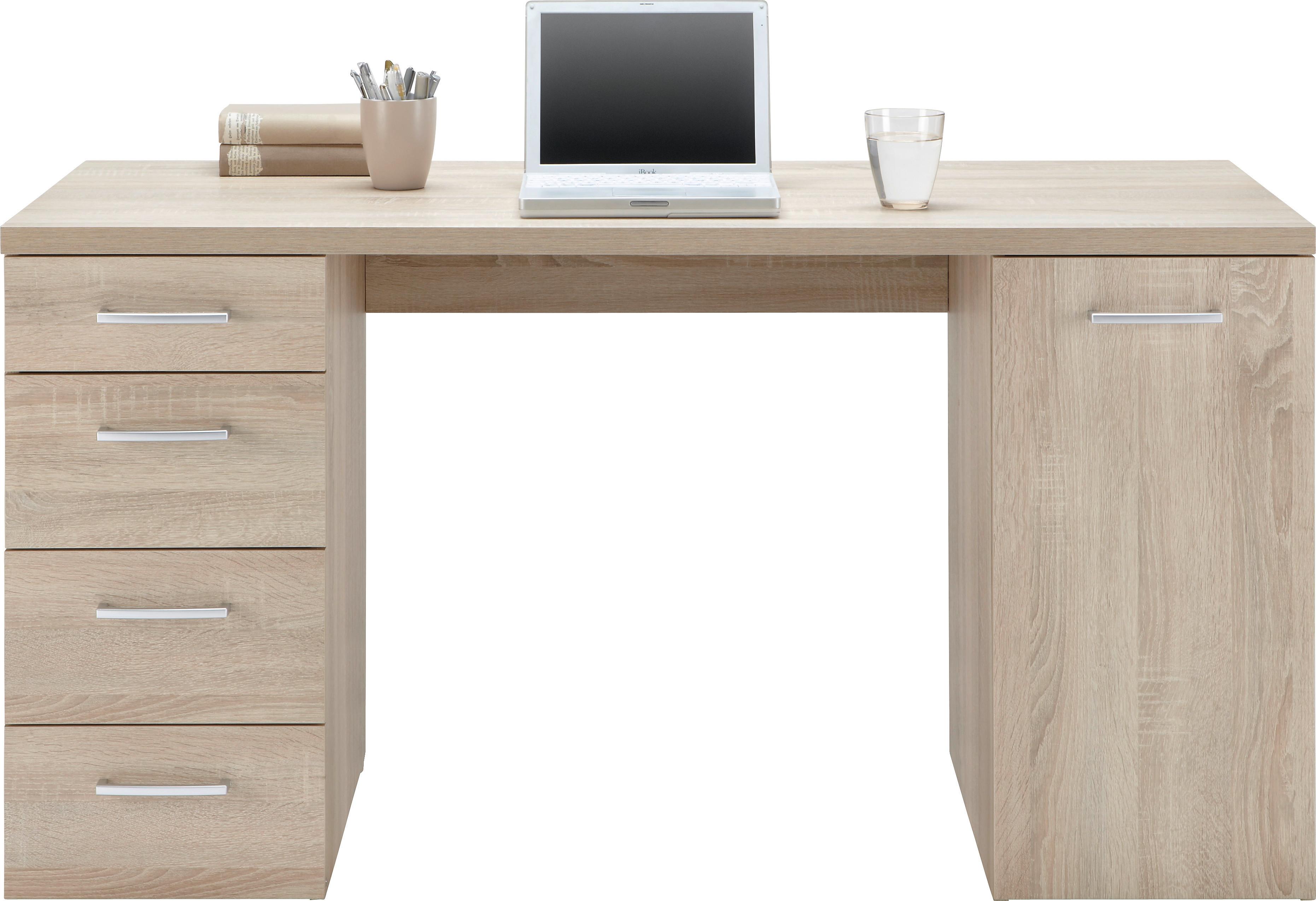Schreibtisch in Sonoma Eiche - Anthrazit/Sonoma Eiche, Modern, Kunststoff (139/74/60cm) - Modern Living