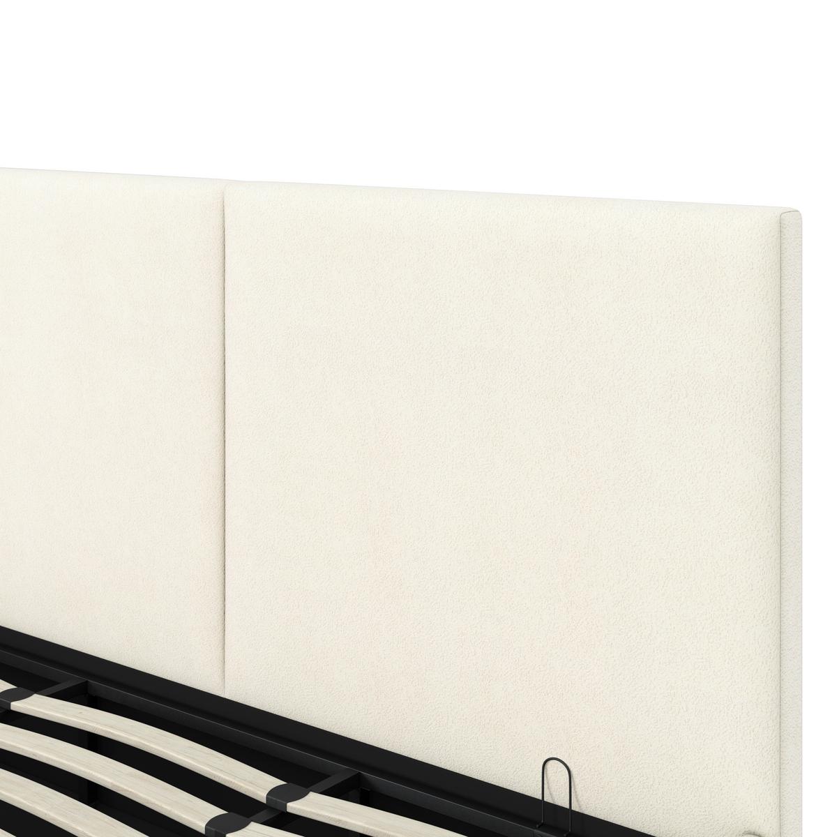 Tapecirani Krevet Mila - Elfenbein/crna, Moderno, drvni materijal/metal (180/200cm) - Bessagi Home