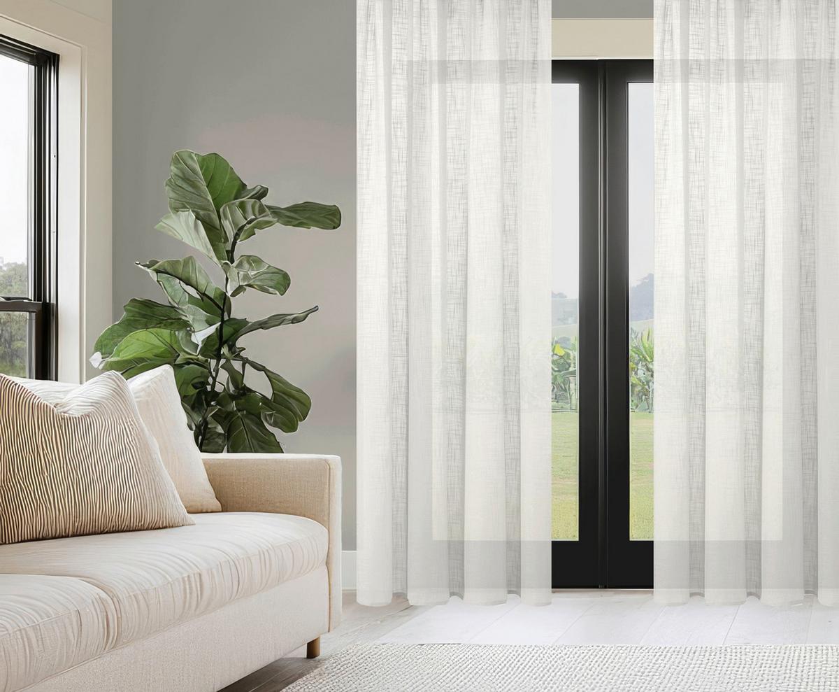 Fertigvorhang Softy Weiß ca. 140x160cm - Weiß, Basics, Textil (140/160cm)