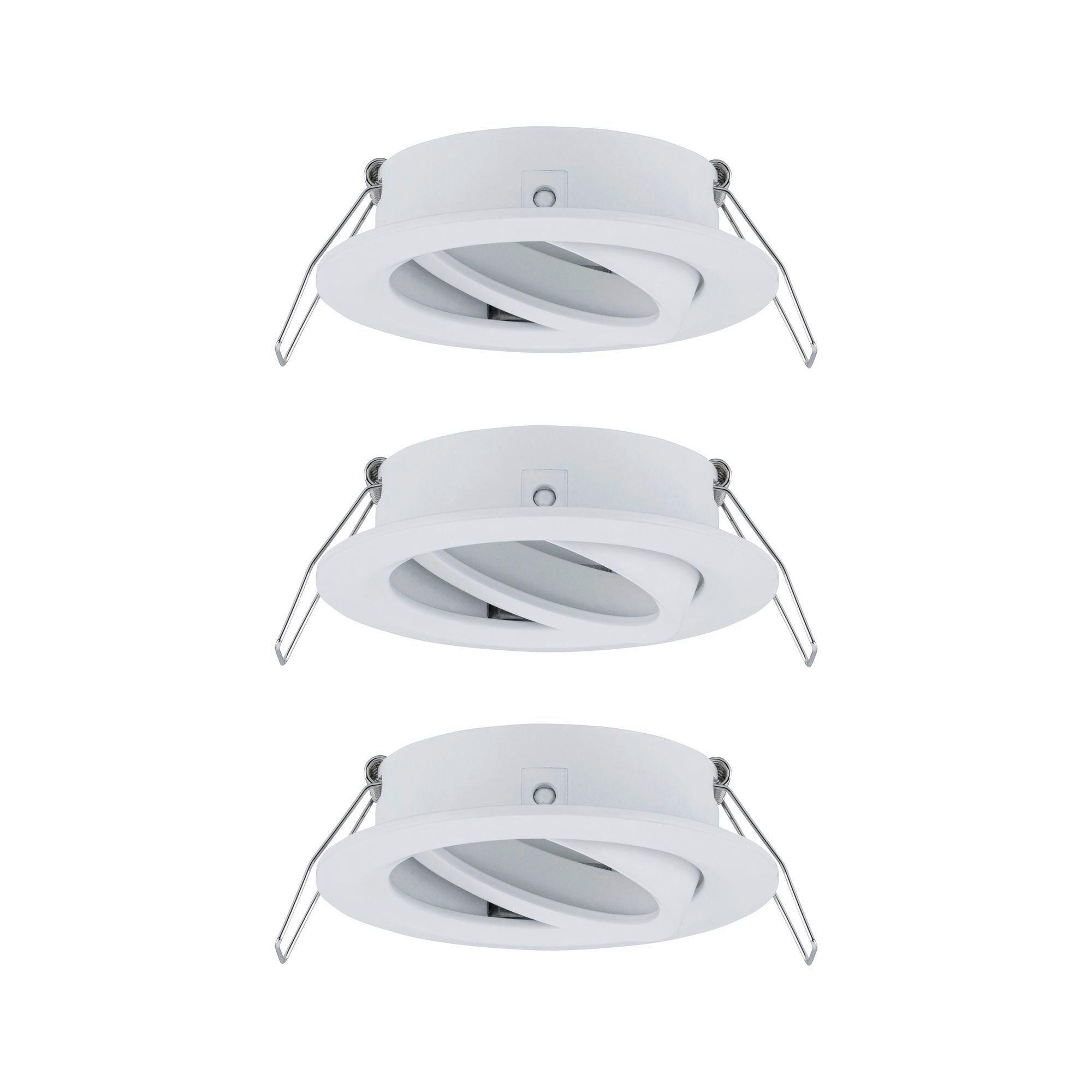 Deckenleuchte Choose! Spot Set max. 10 Watt, 3-teilig - Alufarben/Weiß, Basics, Metall (8,4cm) - Paulmann