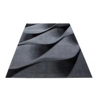 Webteppich Parma Schwarz ca. 200x290cm - Schwarz, KONVENTIONELL, Textil (200/290cm) - Novel