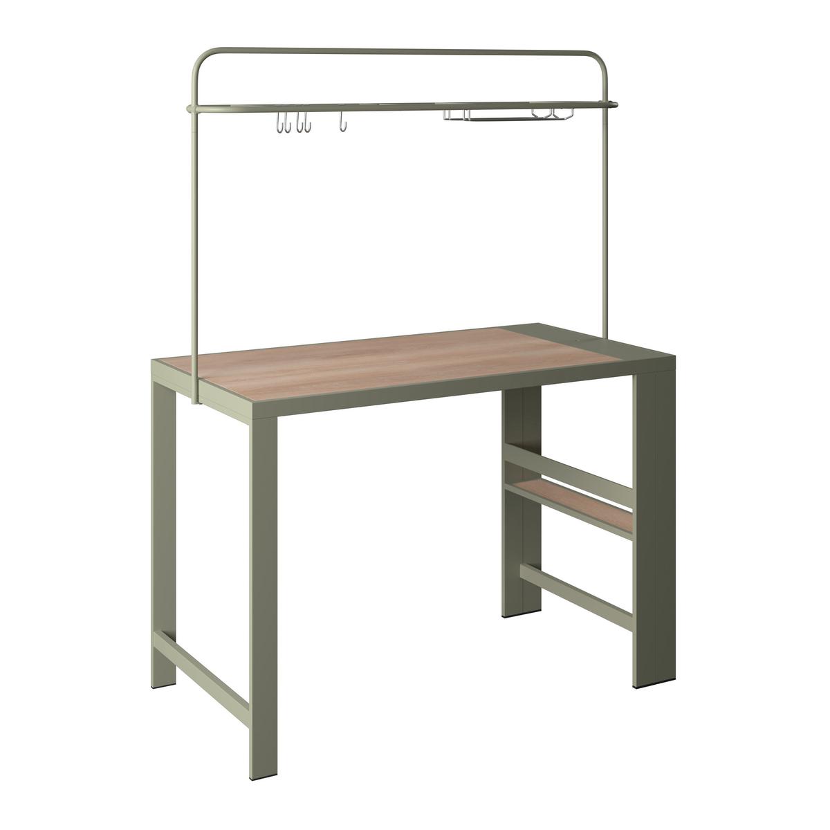 Gartenset Nelli Beige/Grün/Naturfarben - Beige/Naturfarben, MODERN, Kunststoff/Textil